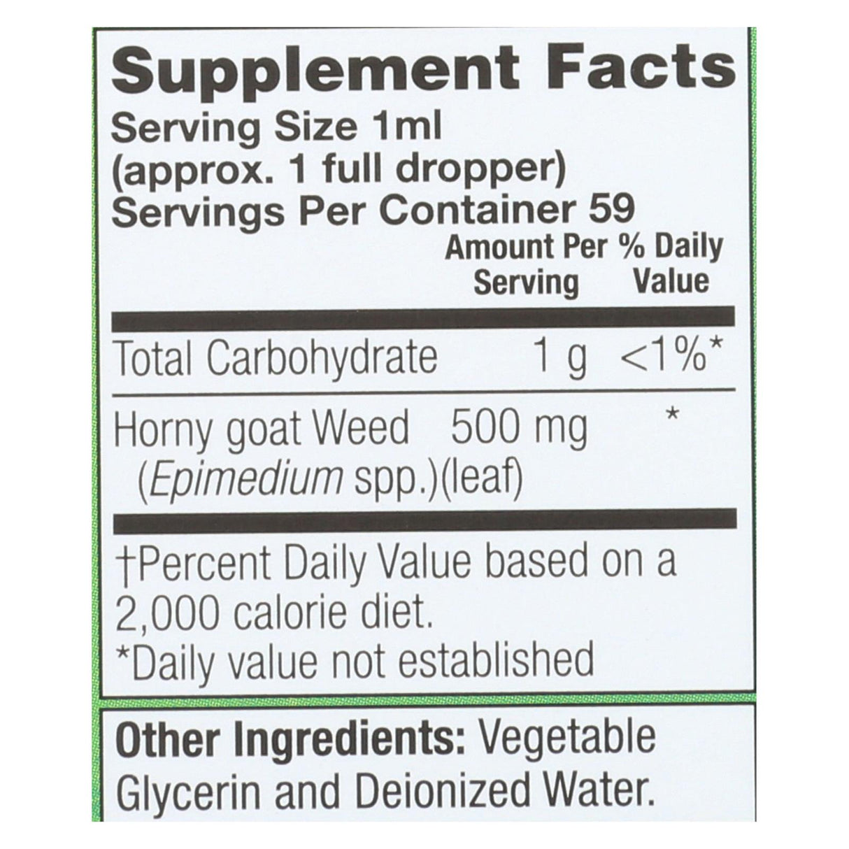 Natural Balance - Horny Goat Weed 500mg - 1 Each - 2 Fz - Cozy Farm