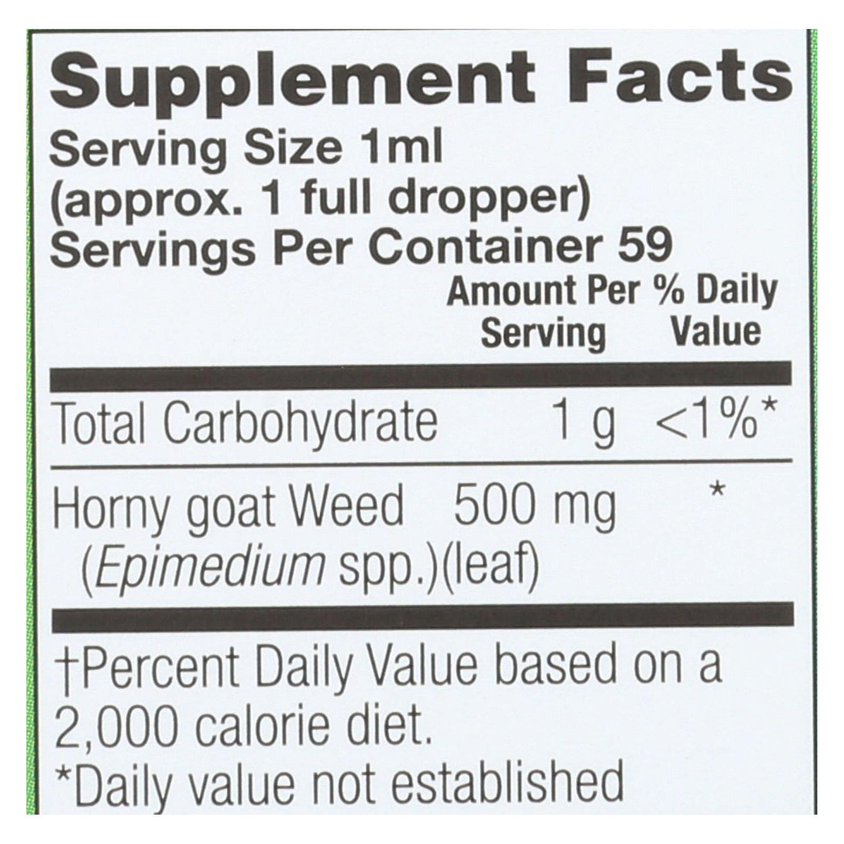 Natural Balance - Horny Goat Weed 500mg - 1 Each - 2 Fz - Cozy Farm