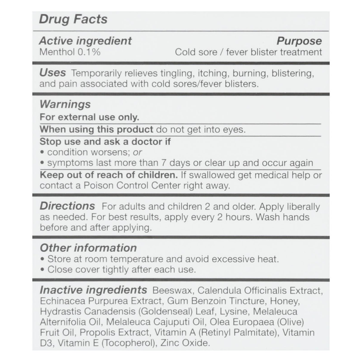 Quantum Lipclear Lysine + Cold Sore Treatment: Natural Relief for Lippen Soreness - 0.25 Oz - Cozy Farm