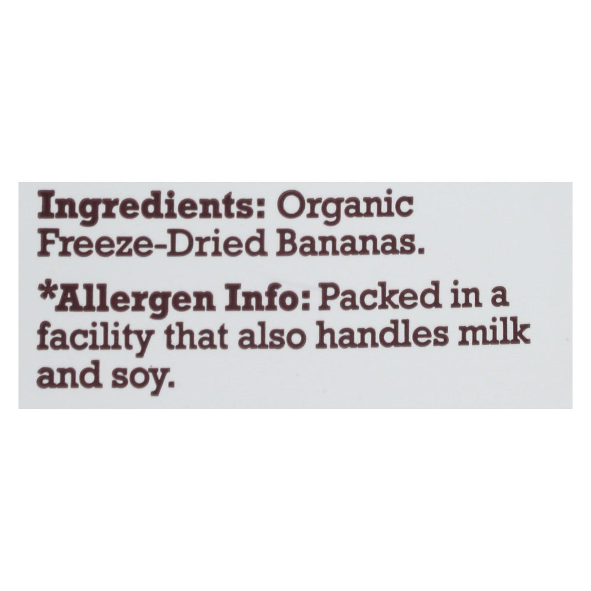 Natierra Organic Freeze-Dried Raw Banana, 2.5 Oz (Pack of 12) - Cozy Farm