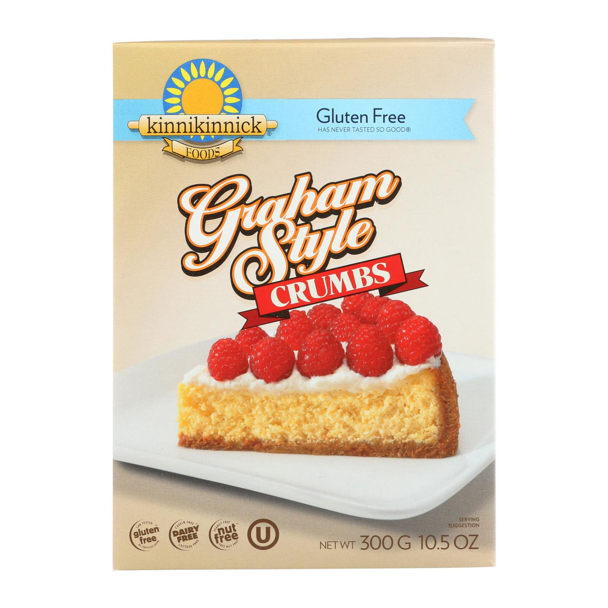 Kinnikinnick Gluten-Free Graham Style Crumbs (Pack of 6 - 10.5 Oz.) - Cozy Farm