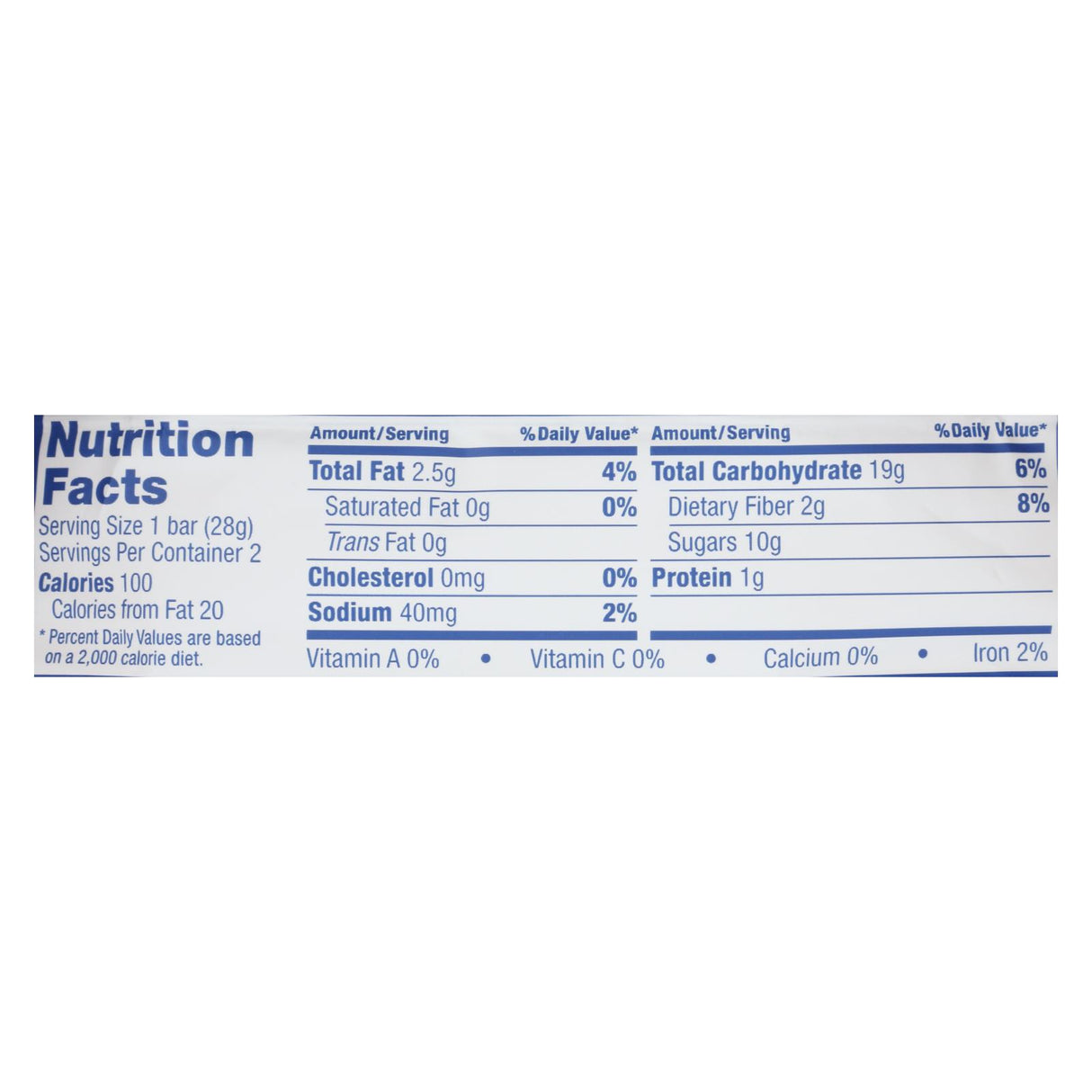Nature's Bakery Blueberry Stone Ground Whole Wheat Fig Bars - 2 Ounce Pack of 12 - Cozy Farm