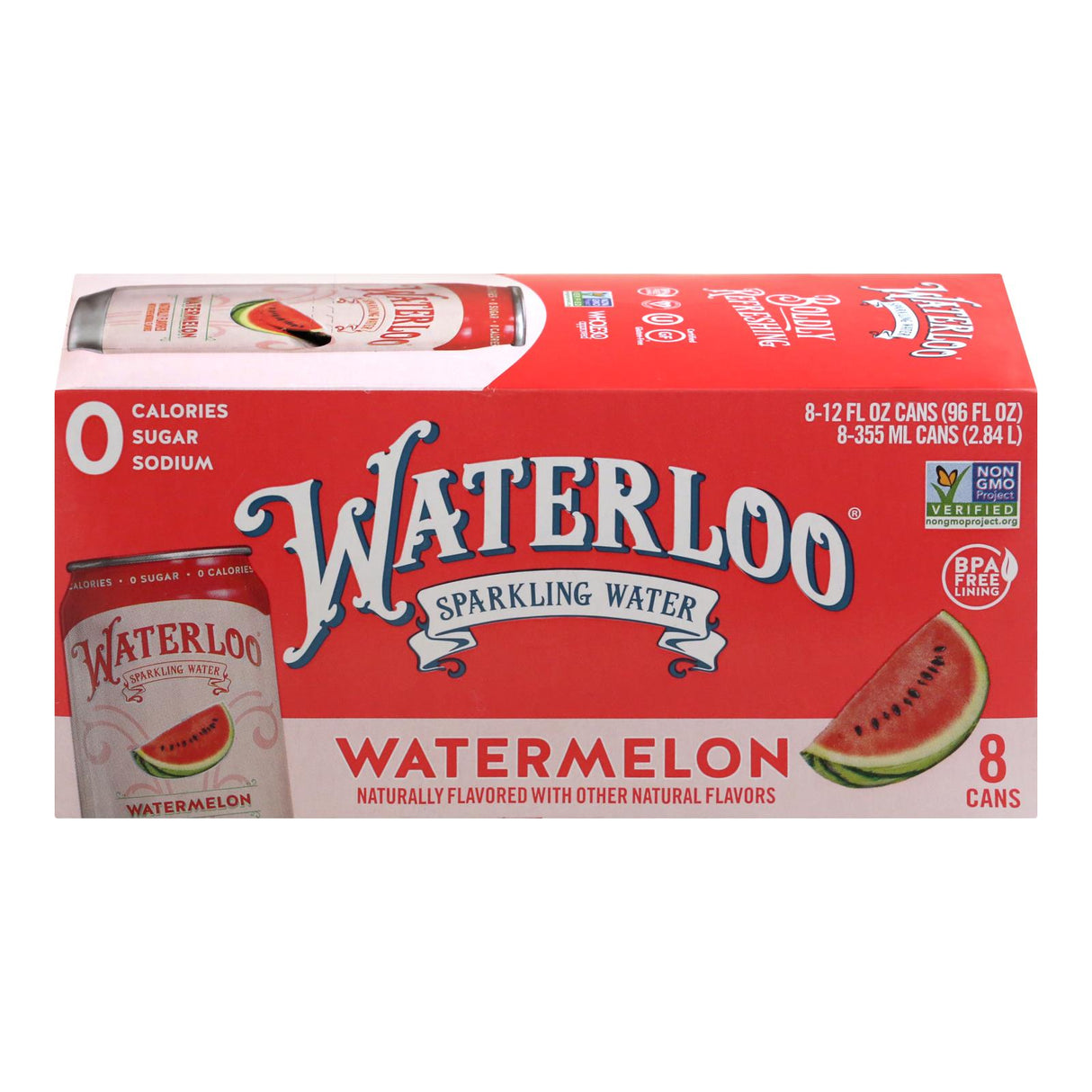 Waterloo Watermelon Sparkling Water - 3/24-Can Case - Cozy Farm