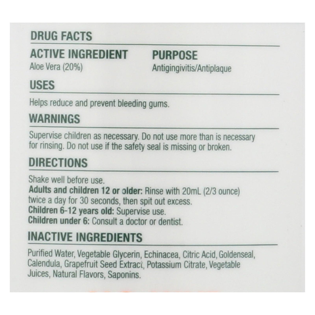 Natural Dentist Healthy Gums Orange Zest Anti-gingivitis Rinse 16 fl. oz. - Cozy Farm