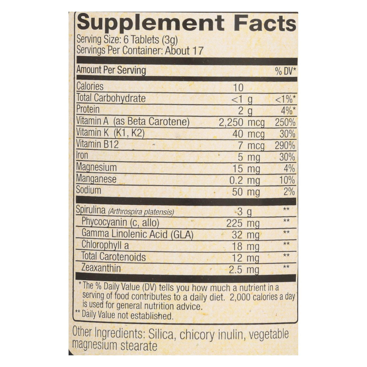 Nutrex Hawaii Pure Hawaiian Spirulina Pacifica - 500mg, 100 Tablets - Cozy Farm