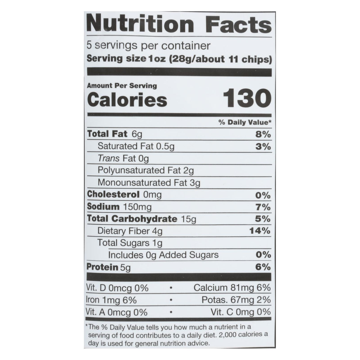 Beanitos White Bean Chips Hint of Lime, 5 Oz (Pack of 6) - Cozy Farm