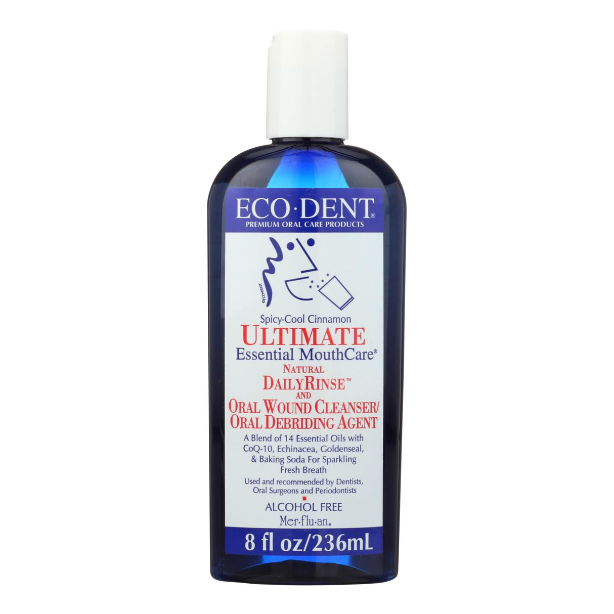 Eco-Dent Dailyrinse Mouth Rinse - Cinnamon Blast - 8 Fl. Oz. - Cozy Farm
