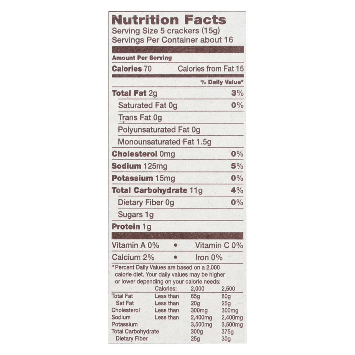 Back To Nature Classic Round Safflower Oil & Sea Salt Crackers, 8.5 Oz. (Pack of 6) - Cozy Farm