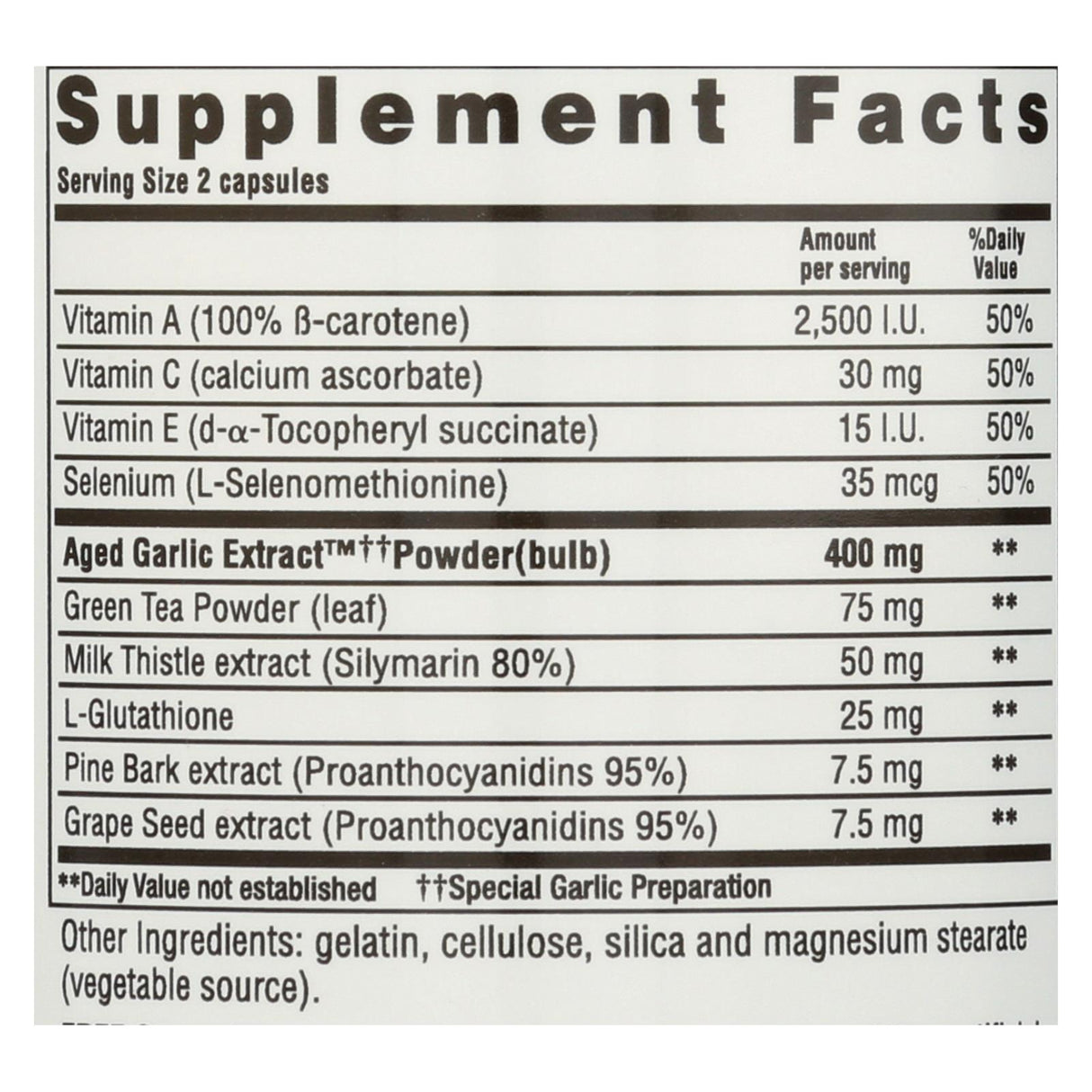 Kyolic Aged Garlic Extract Detox & Anti-Aging Supplement | 100 Capsules - Cozy Farm