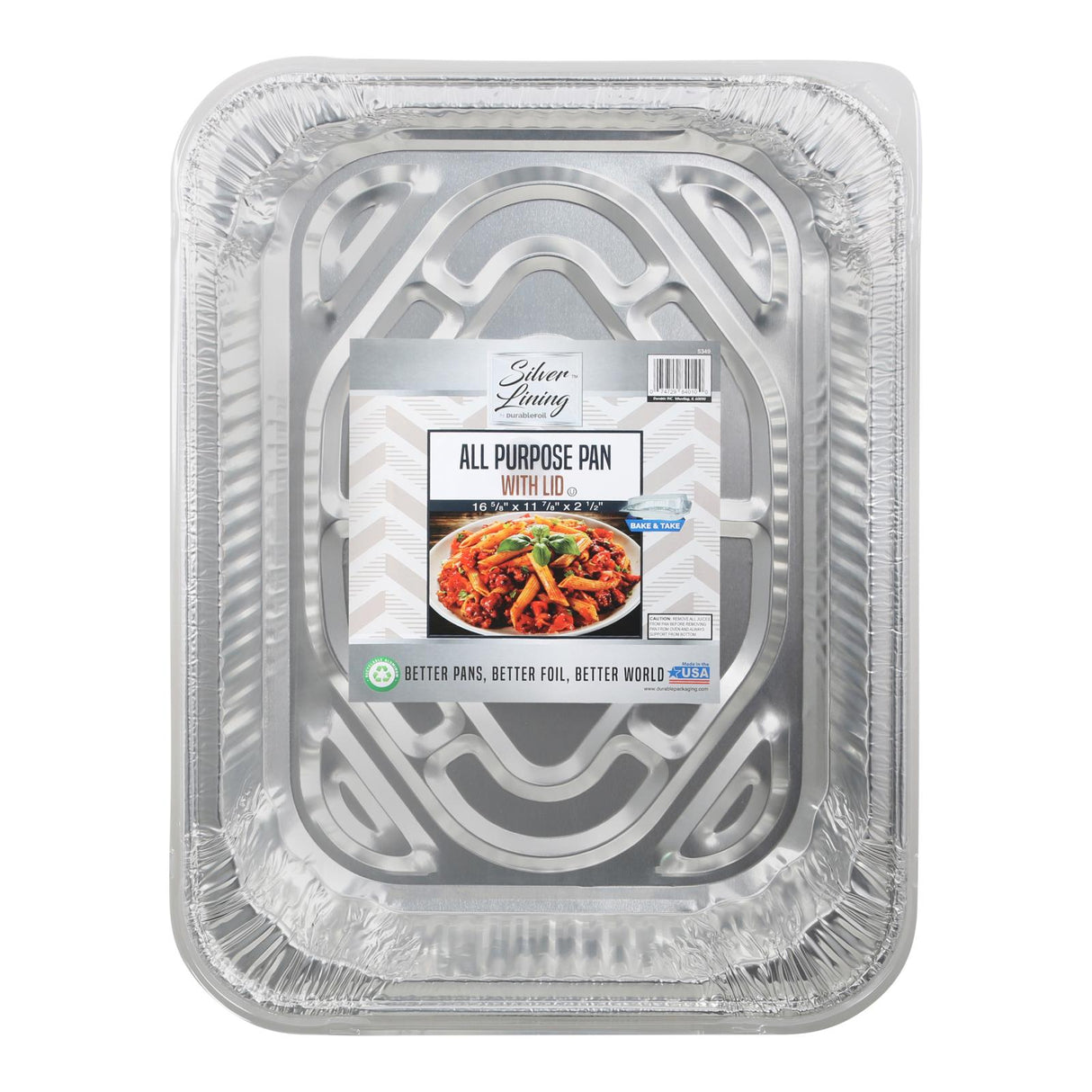 Durabile Foil Alum Pan with Lid (12 Pack) - Cozy Farm
