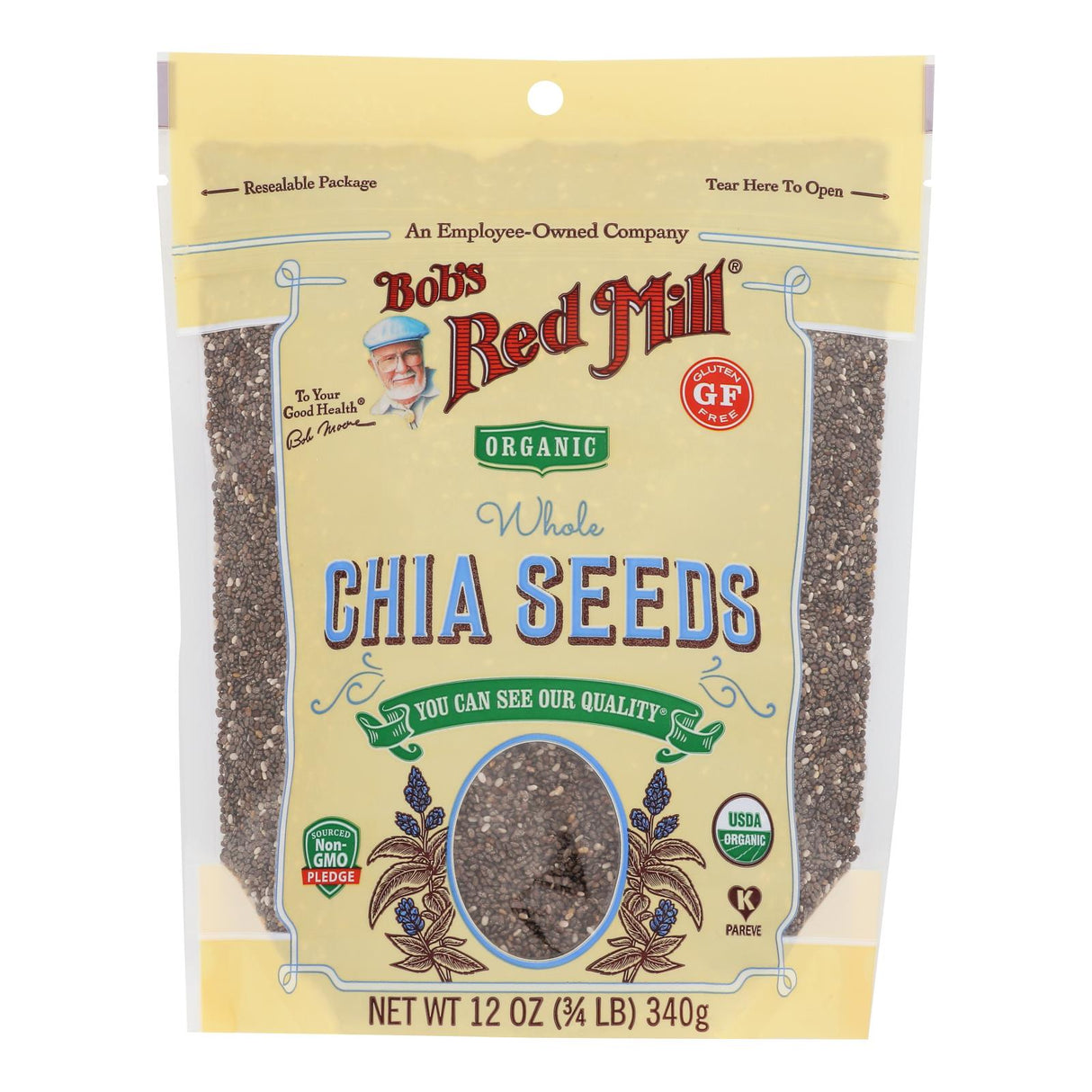 Bob's Red Mill Chia Seeds, Rich in Omega-3 Fatty Acids, 12 Oz Pack (5-Pack) - Cozy Farm
