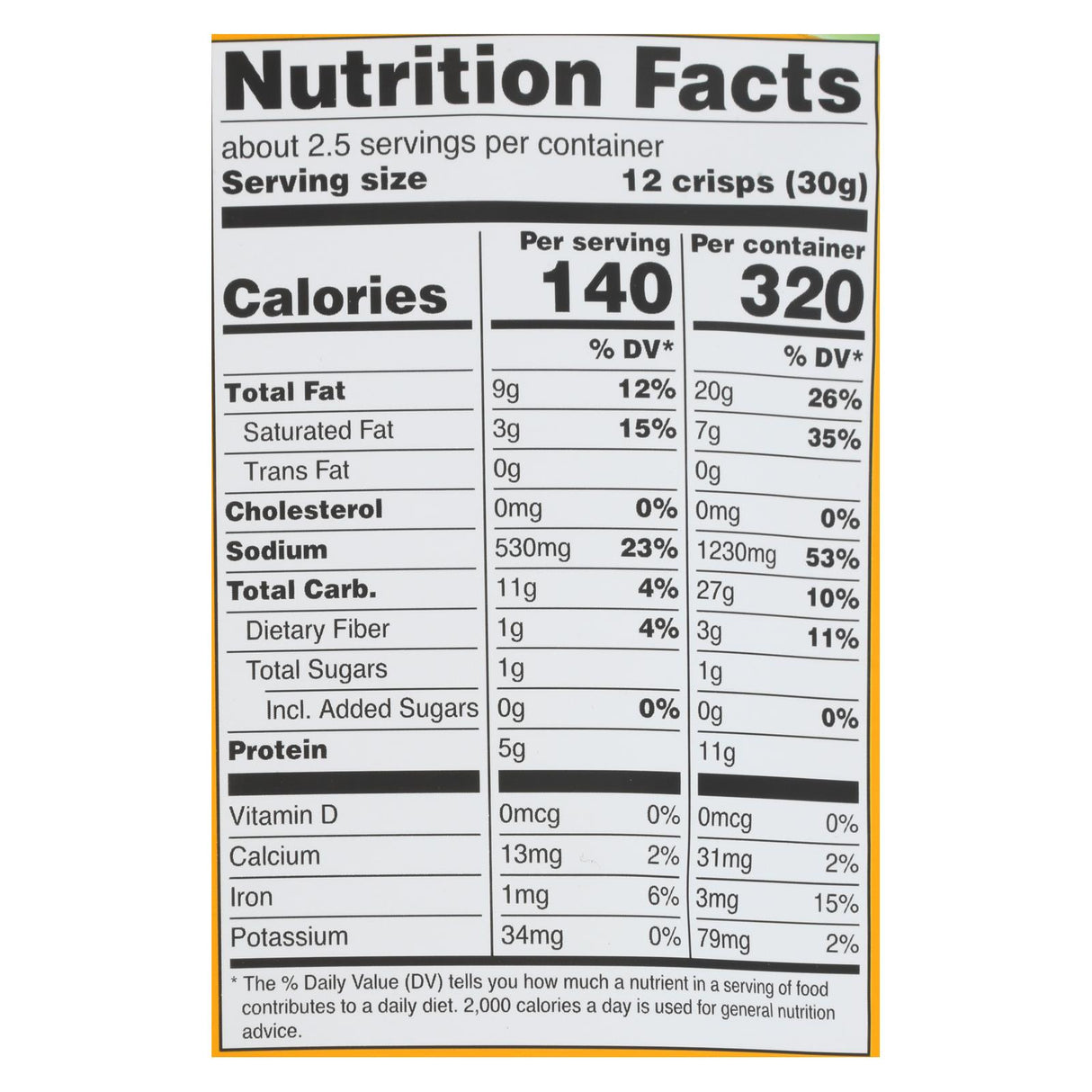 Hippie Snacks Original Cauliflower Crisps (8 Pack - 2.5 Oz. Bags) - Cozy Farm