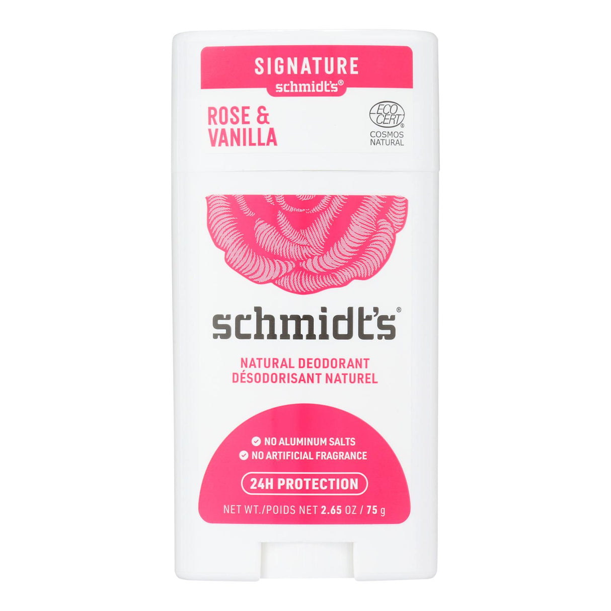 Schmidt's Rose & Vanilla Deodorant - 2.65 Oz Stick - Cozy Farm