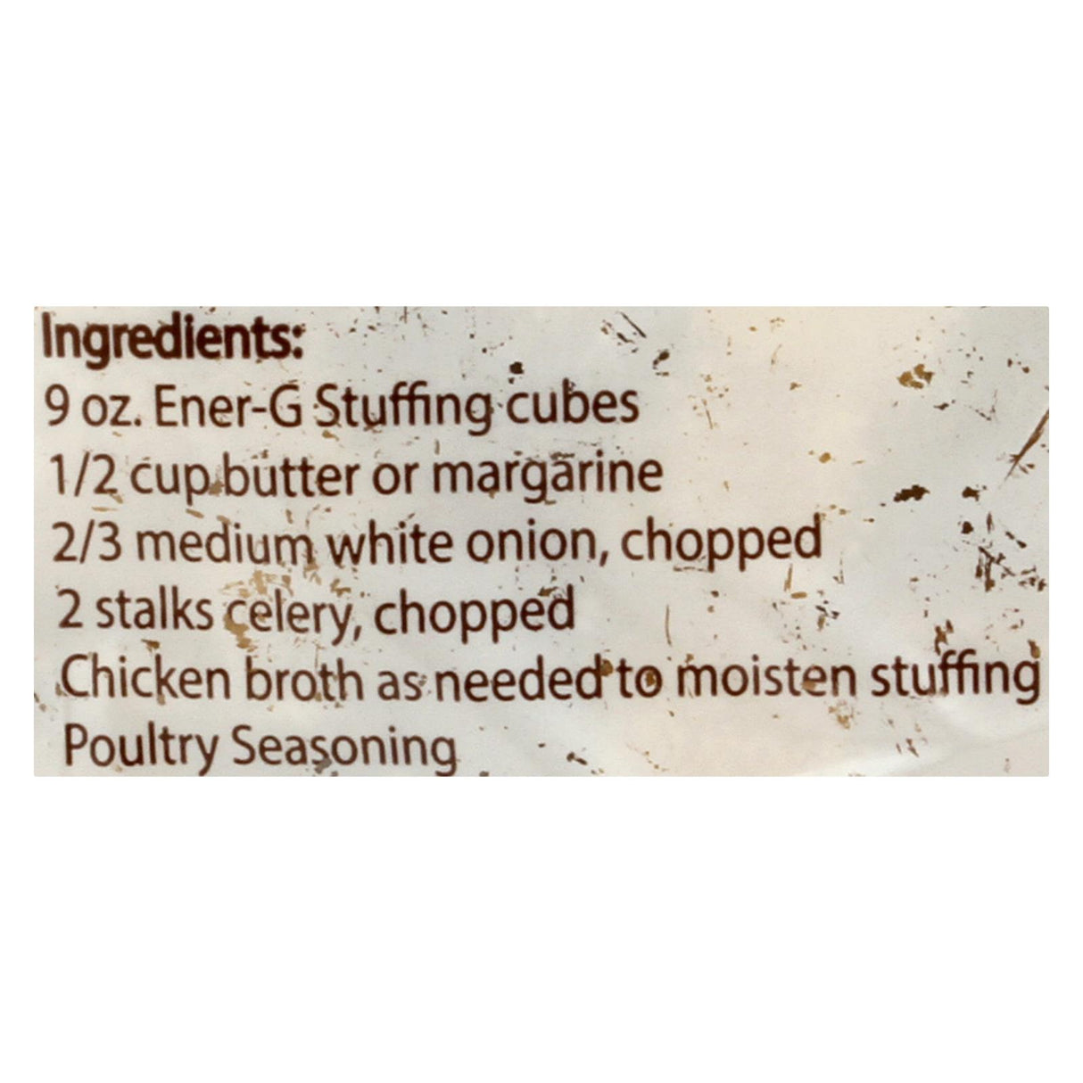 Ener-G Foods Traditional Stuffing - 6 - 9 Oz. Bags - Cozy Farm