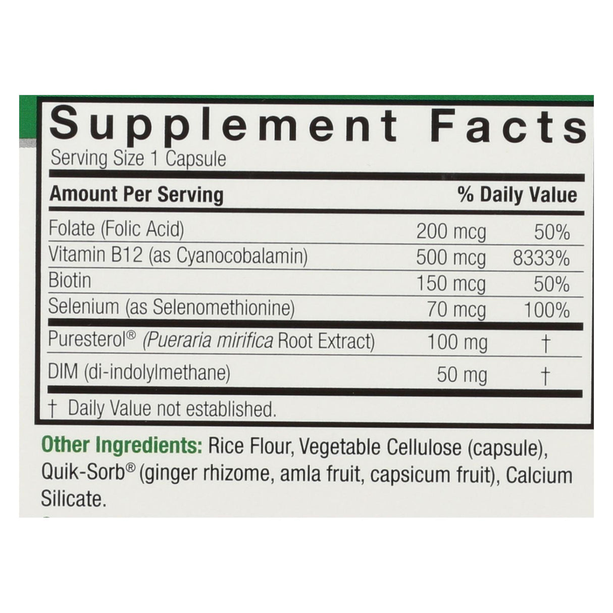 Nature's Answer Pueraria Mirifica Hormonal Support for Women - 60 Vegetarian Capsules - Cozy Farm