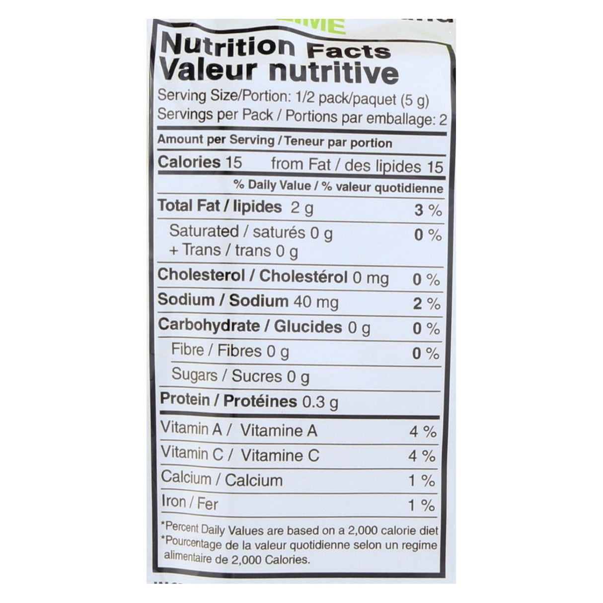 Seasnax Organic Seaweed - Lime - Case of 12 - 0.36 Oz - Cozy Farm