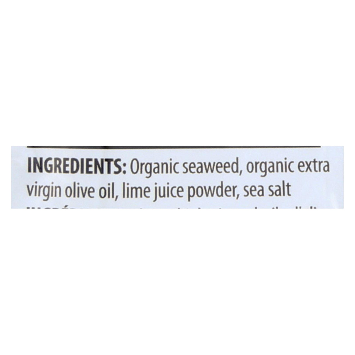 Seasnax Organic Seaweed - Lime - Case of 12 - 0.36 Oz - Cozy Farm