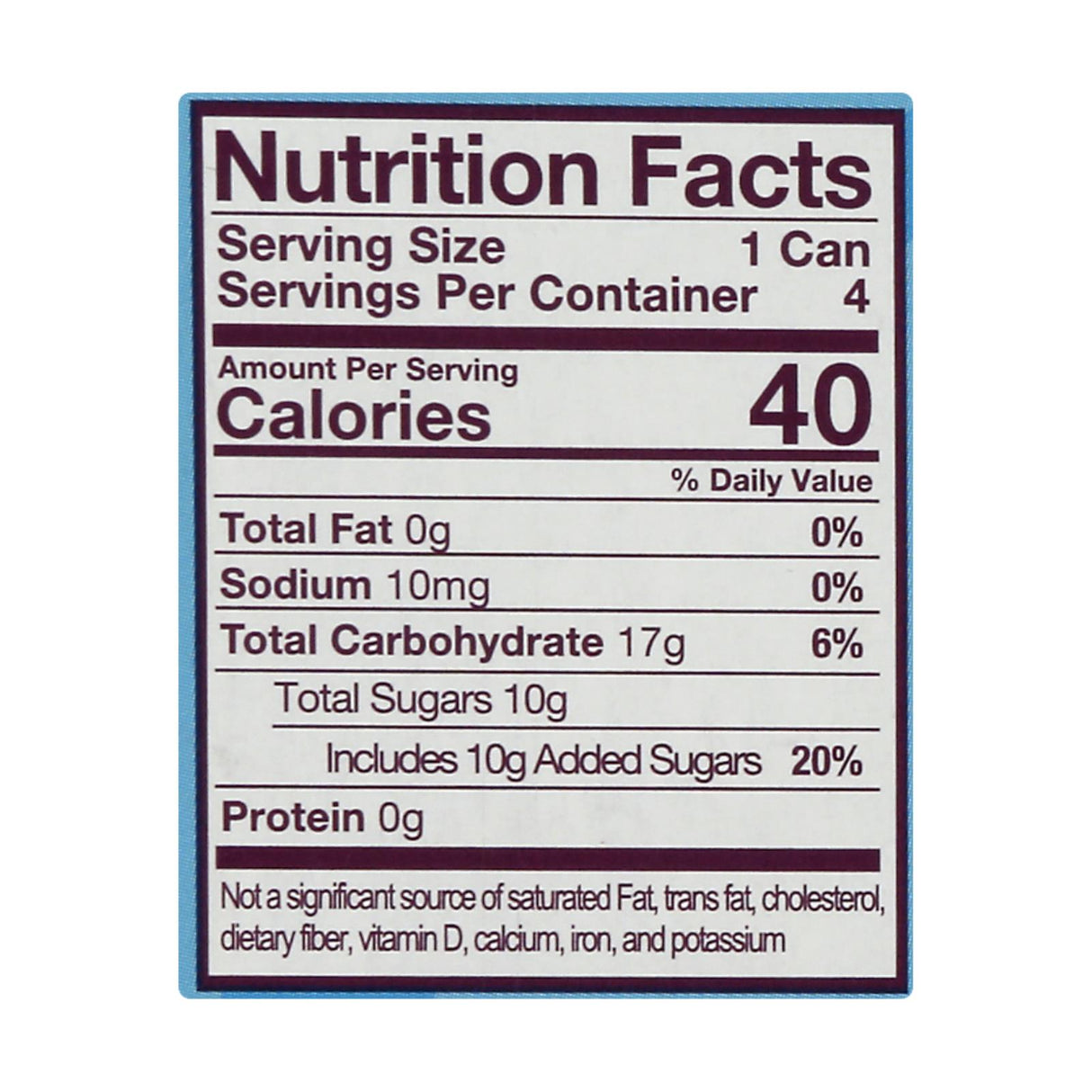 Q Drinks Light Ginger Beer - 4/7.5 Fl Oz Pack of 6 - Cozy Farm