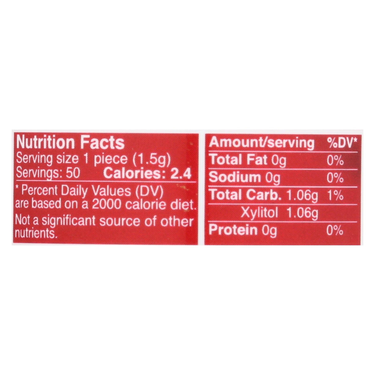 Epic Dental Xylitol Gum - Cinnamon (50 ct) - Cozy Farm