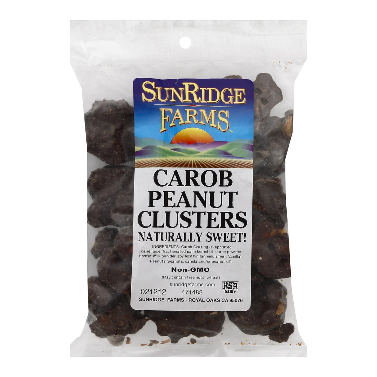 Sunridge Farms Carob Peanut Clusters - Wholesome, Decadent Treat - 10 lb Bulk - Cozy Farm