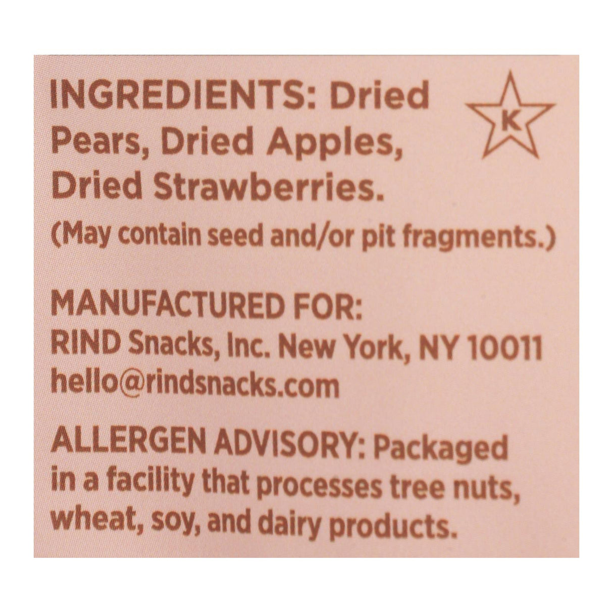 Rind Snacks - Drd Fruit Blend Straw-peary - 3 Oz. (Pack of 12) - Cozy Farm