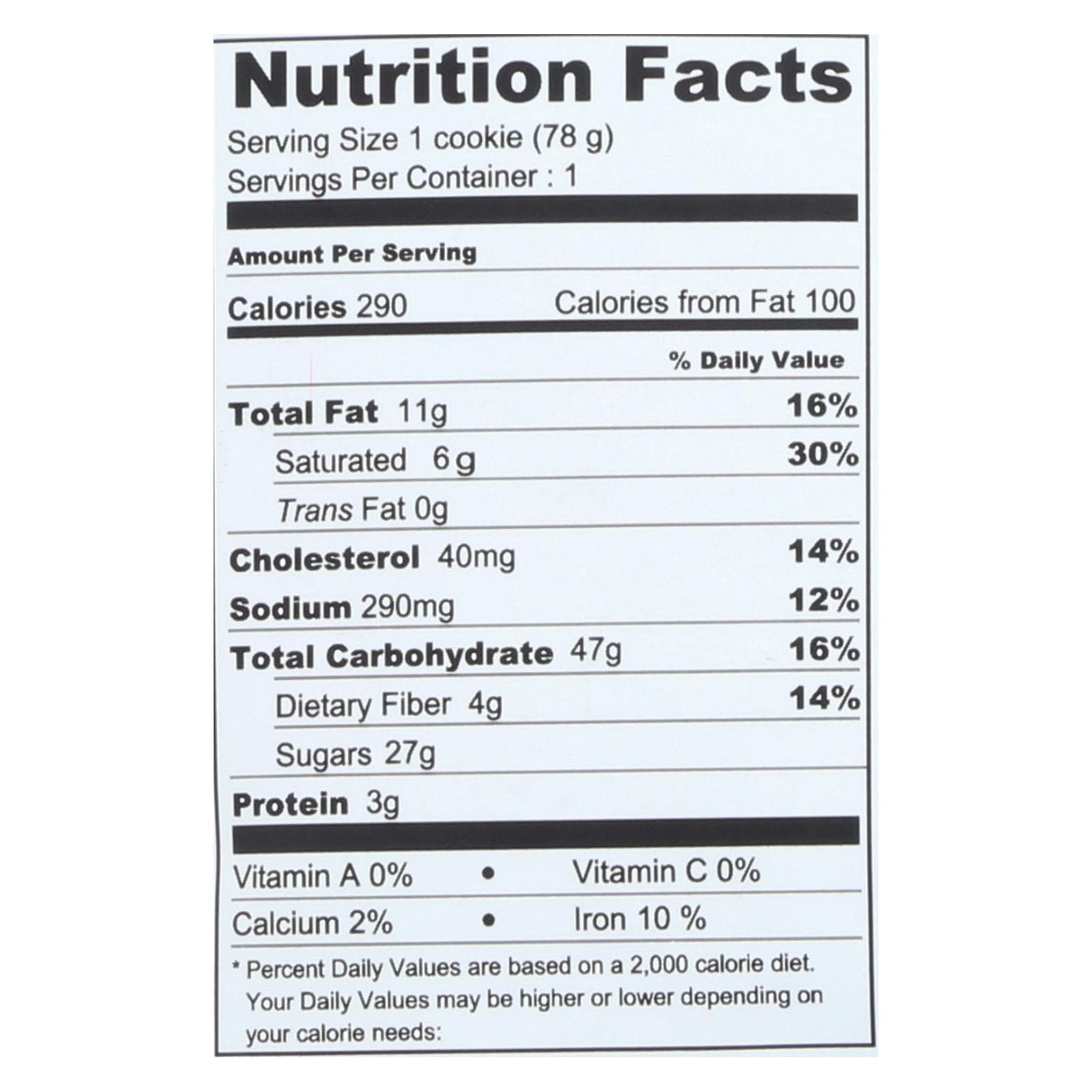 Wow Baking Oatmeal Cookies - Case of 12 - 2.75 oz. each - Cozy Farm