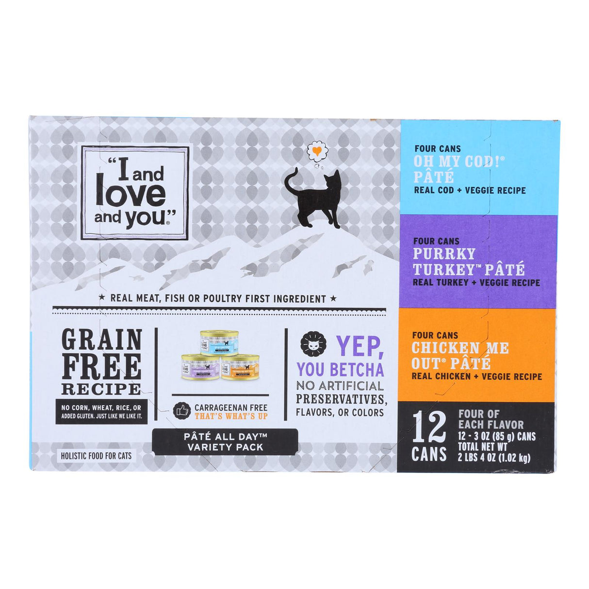 I And Love And You Holistic Cat Food - Case of 4 - 12/3 Ounce Packs - Cozy Farm