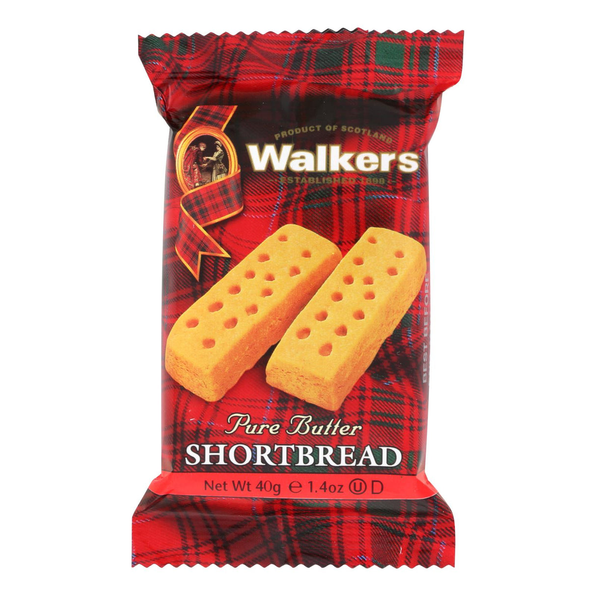 Walkers Shortbread Fingers - Rich & Buttery Scottish Cookies - Ideal Snack - 1.4 Oz (Pack of 24) - Cozy Farm