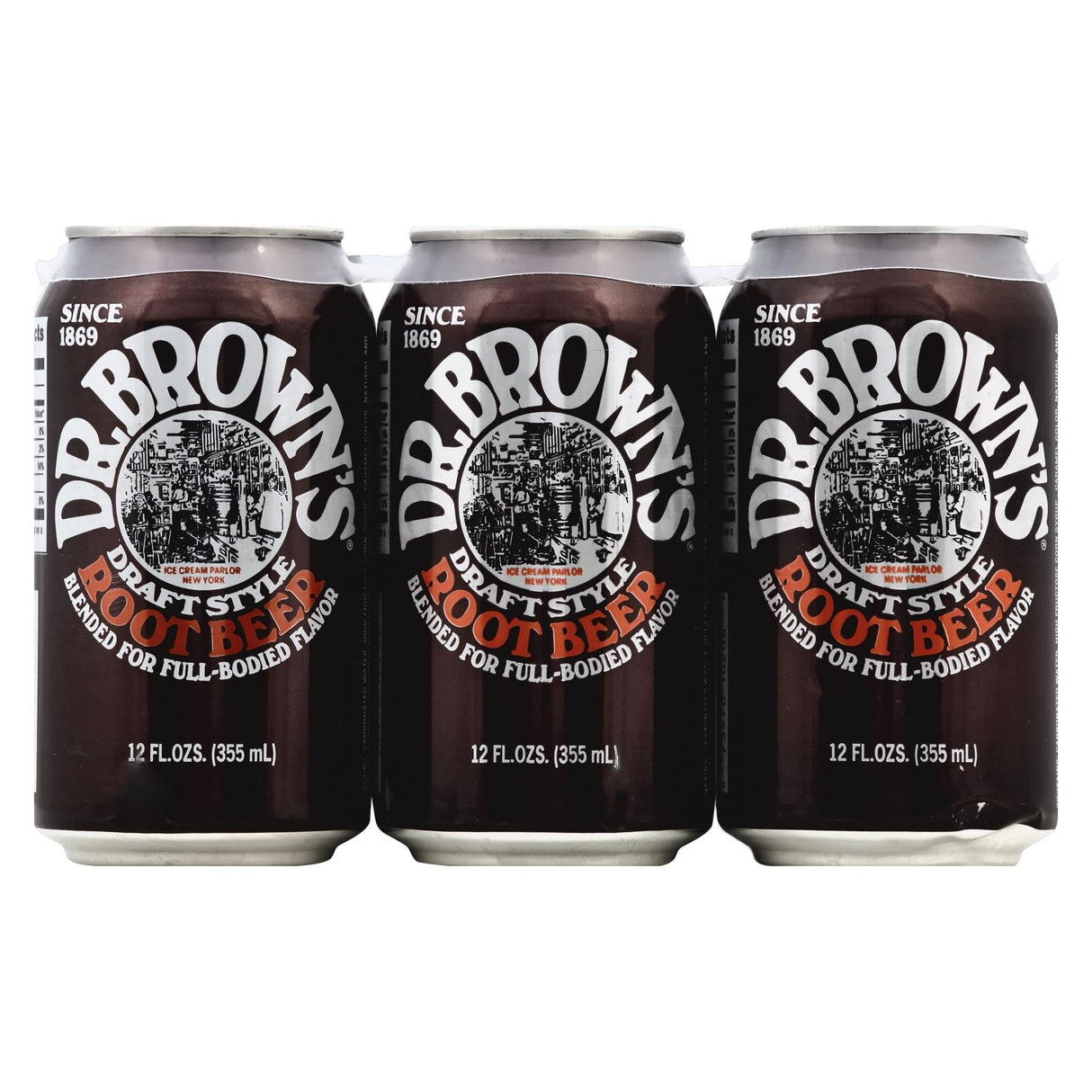 Dr. Brown's Draft Style Root Beer - 6/12 Fl. Oz. Bottles, Case of 4 - Cozy Farm