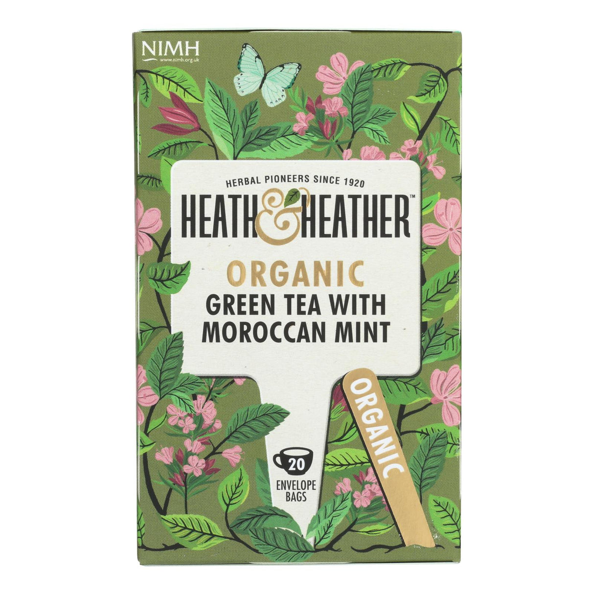 Heath & Heather Green Tea with Maracuja Mint - 20 Count - Case of 6 - Cozy Farm