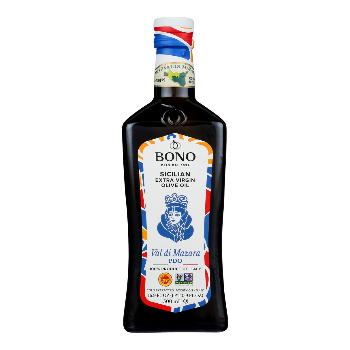 Bono Sicilian Single Harvest Extra Virgin Olive Oil - 6 Pack - 16.9 Fl Oz Bottles - Cozy Farm