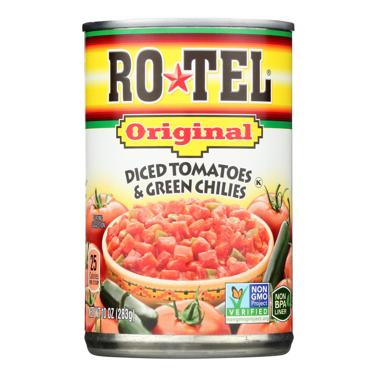 Rotel Diced Tomatoes and Green Chilies, 10 Oz (Pack of 24) - Cozy Farm