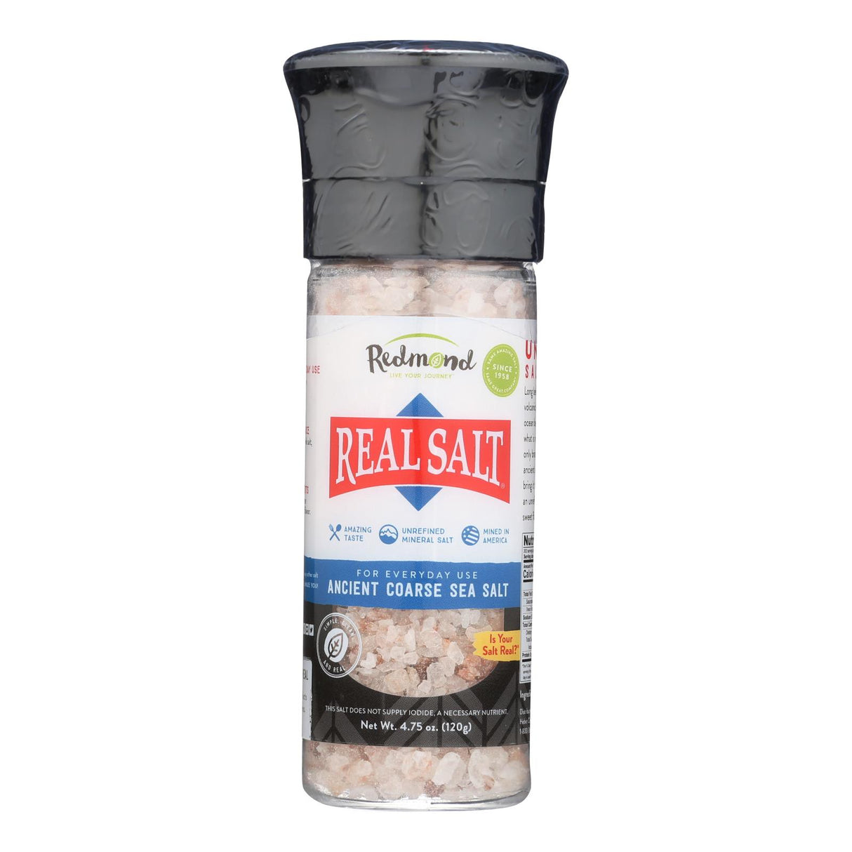 Redmond's Real Salt - 4.75 Oz, Pack of 6 - Cozy Farm