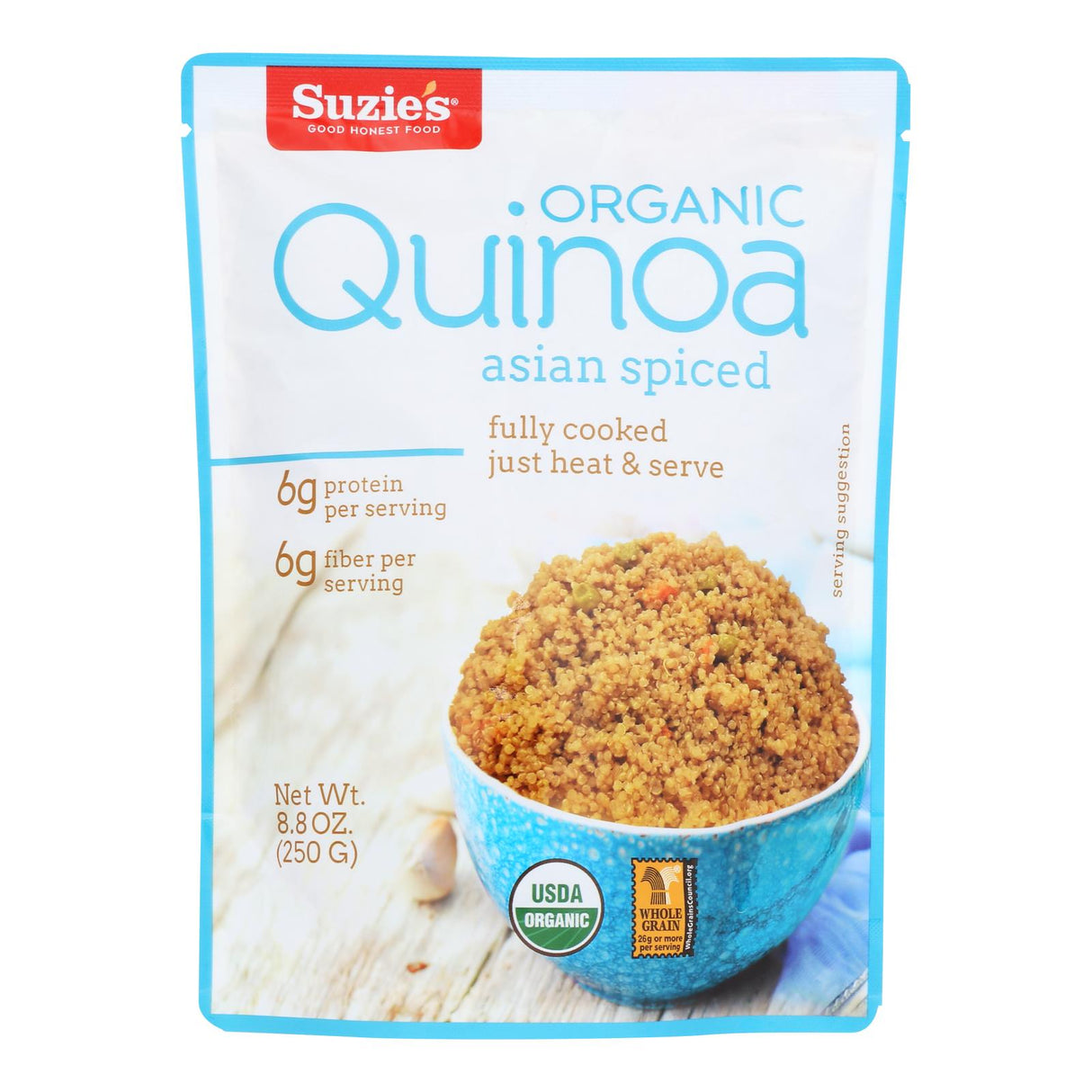 Suzie's Quinoa Asian Spiced Rice, Six-Pack, 8.8 Oz. Each - Cozy Farm