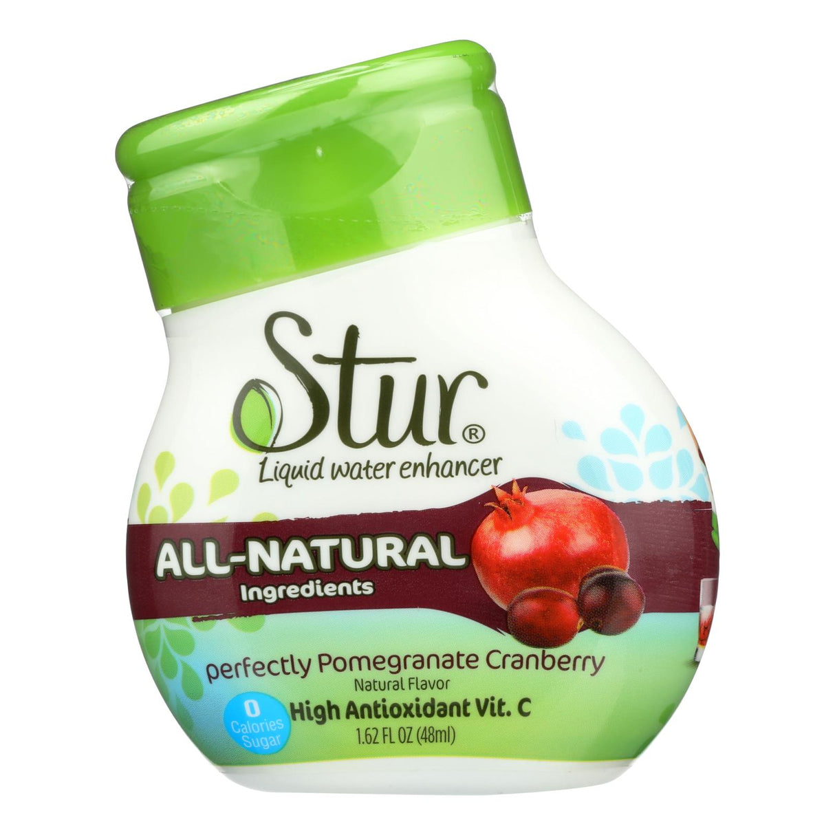 Stur Liquid Water Enhancer, Pomegranate Cranberry Burst, 6-Pack, 1.62 Fl Oz - Cozy Farm