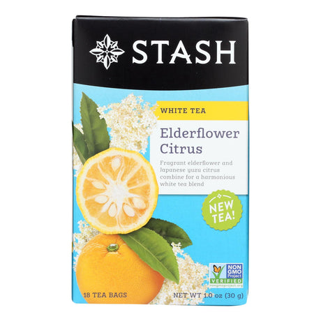 Stash Tea - White Tea Elderflower Cit - Case Of 6 - 18 Bag - Cozy Farm 