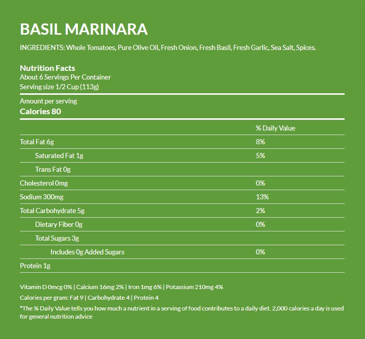 Hoboken Farms Tomato Basil, 6 Pack | 25oz Jars - Cozy Farm