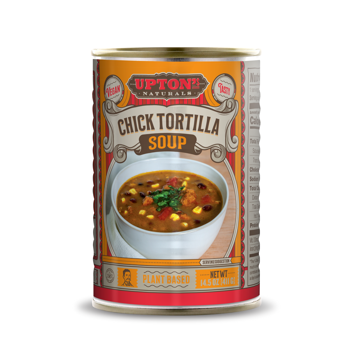 Upton's Naturals: Vegan Chick'n Tortilla Soup (Pack of 8 x 14.5 oz) - Cozy Farm