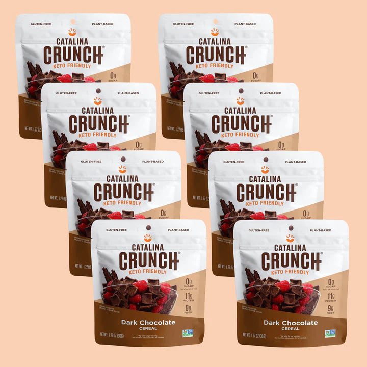 Catalina Crunch Dark Chocolate Single-Serve Cereal (24 Pack, 1.27 Oz Per Pack) - Cozy Farm