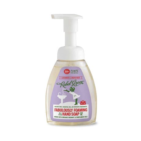 Rebel Green Lavender Grapefruit Foam Soap - 8.3 oz. Case of 6 - Cozy Farm 