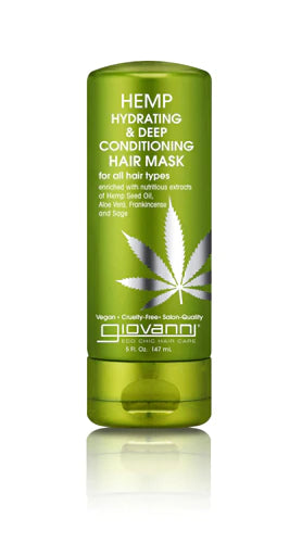 Giovanni Hemp Hair Mask Hydrating Conditioner for Dry Hair - 5 Fl Oz - Cozy Farm