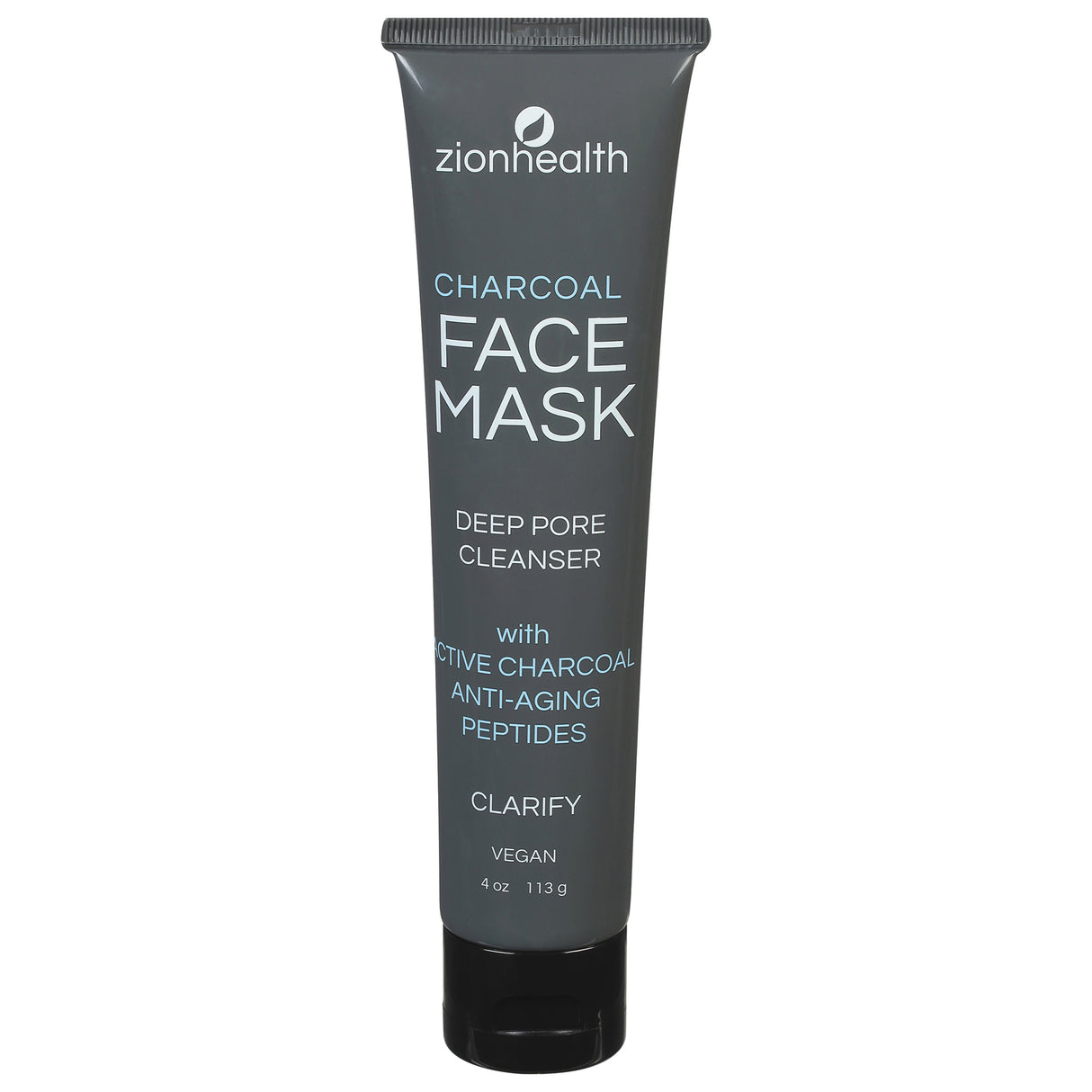 Zion Health Adama Charcoal Face Mask - Refreshing and Purifying - 4 Oz Pack - Cozy Farm