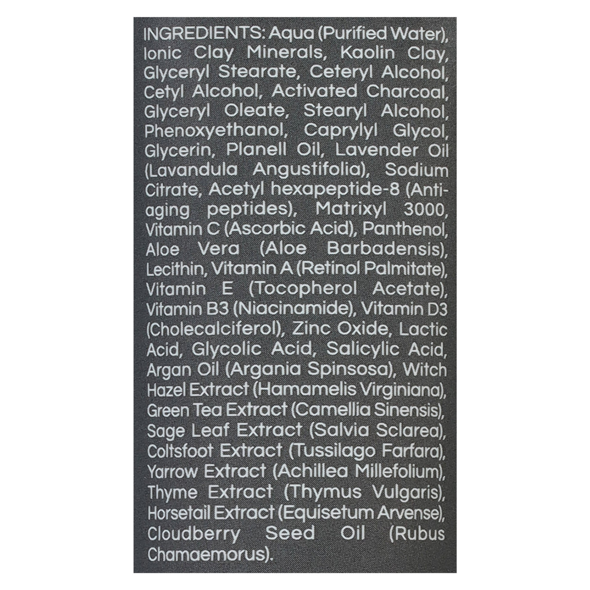 Zion Health Adama Charcoal Face Mask - Refreshing and Purifying - 4 Oz Pack - Cozy Farm