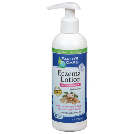 Earth's Care Eczema Lotion - Soothing Relief for Sensitive Skin - 8 Fl. Oz. - Cozy Farm 
