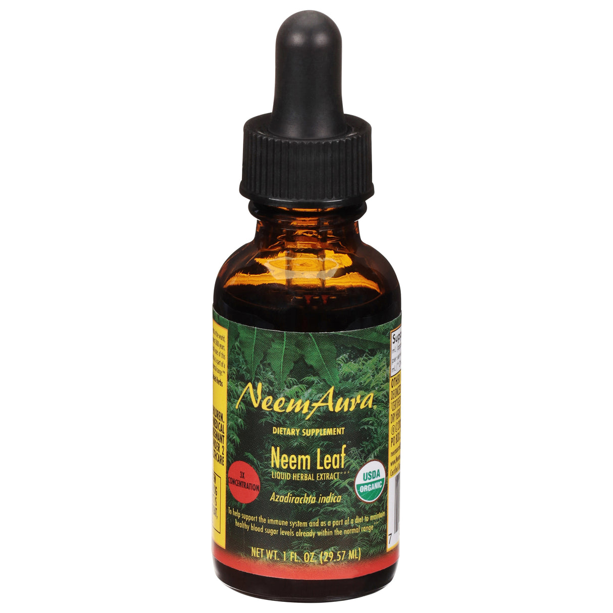 Neemaura Naturals Neem Leaf Extract 3x - 1 Fluid Ounce - Cozy Farm