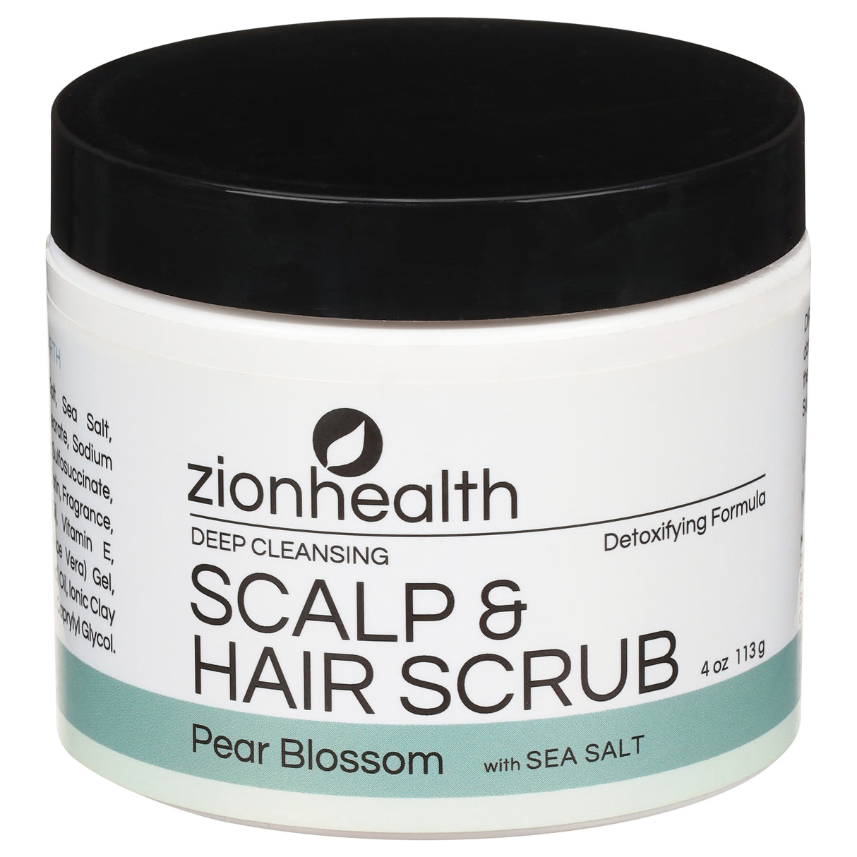 Zion Health Deep Hair Scrub Pear Blossom - 4 Oz - Cozy Farm