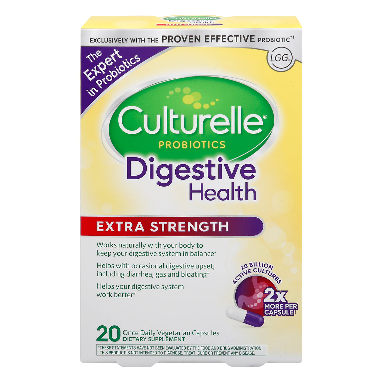 Culturelle Adult Extra Strength Probiotic Supplement - 20 ct - Cozy Farm