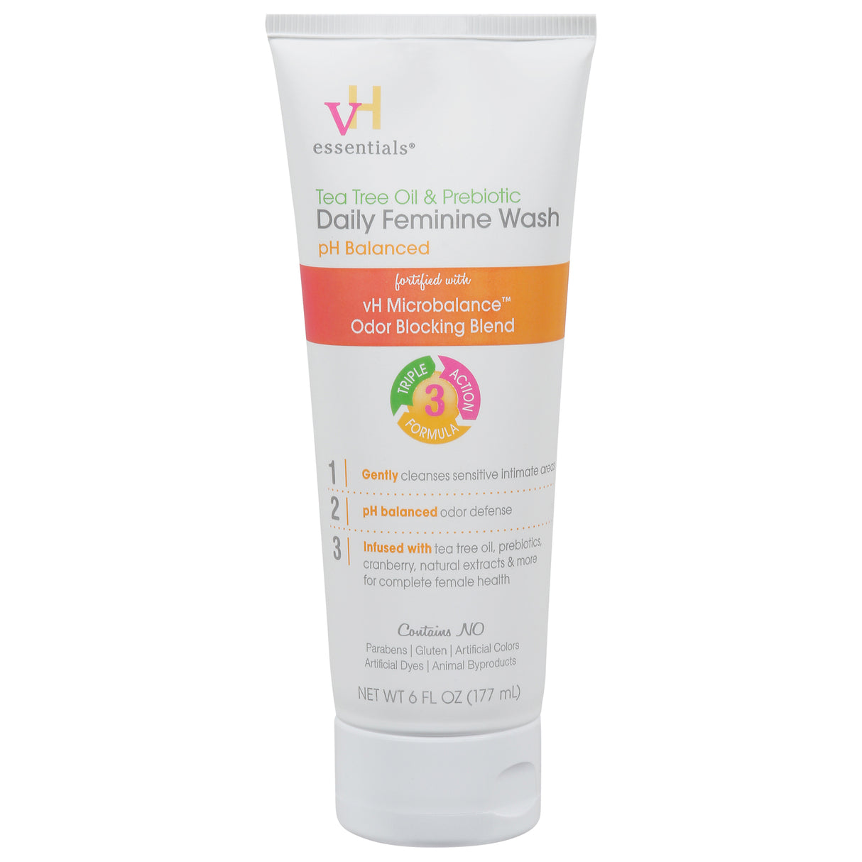 Vh-Essentials pH-Balanced Feminine Wash: Tea Tree Oil & Prebiotics for Odor Control & Hygiene - Cozy Farm