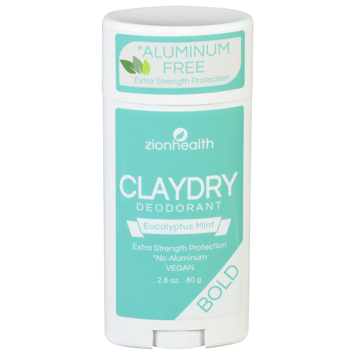 Zion Health Clydry Deodorant, Eucalyptus & Bold Mint - 2.8 Oz - Cozy Farm