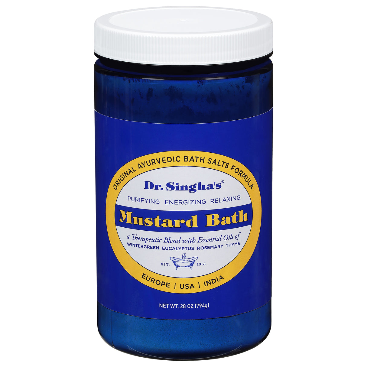 Dr. Singha's Mustard Bath - 28 Oz Soothing and Relaxing Bath Soak - 28 Oz - Cozy Farm